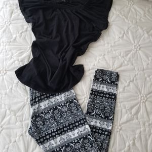 Cute outfit 🌼 leggings with top